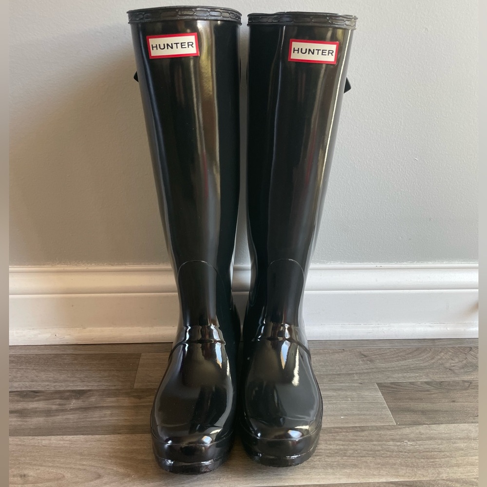 Women’s Hunter Original Tall Gloss Rain Boots - Picture 1 of 6